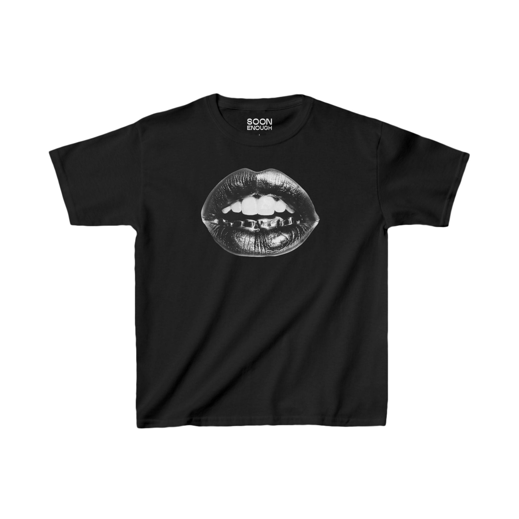 ★ARIES★ U KISS SS TEE BABY BLACK KISS SS TEE BABY BLACK AR Kiss - baby tee – oh idk