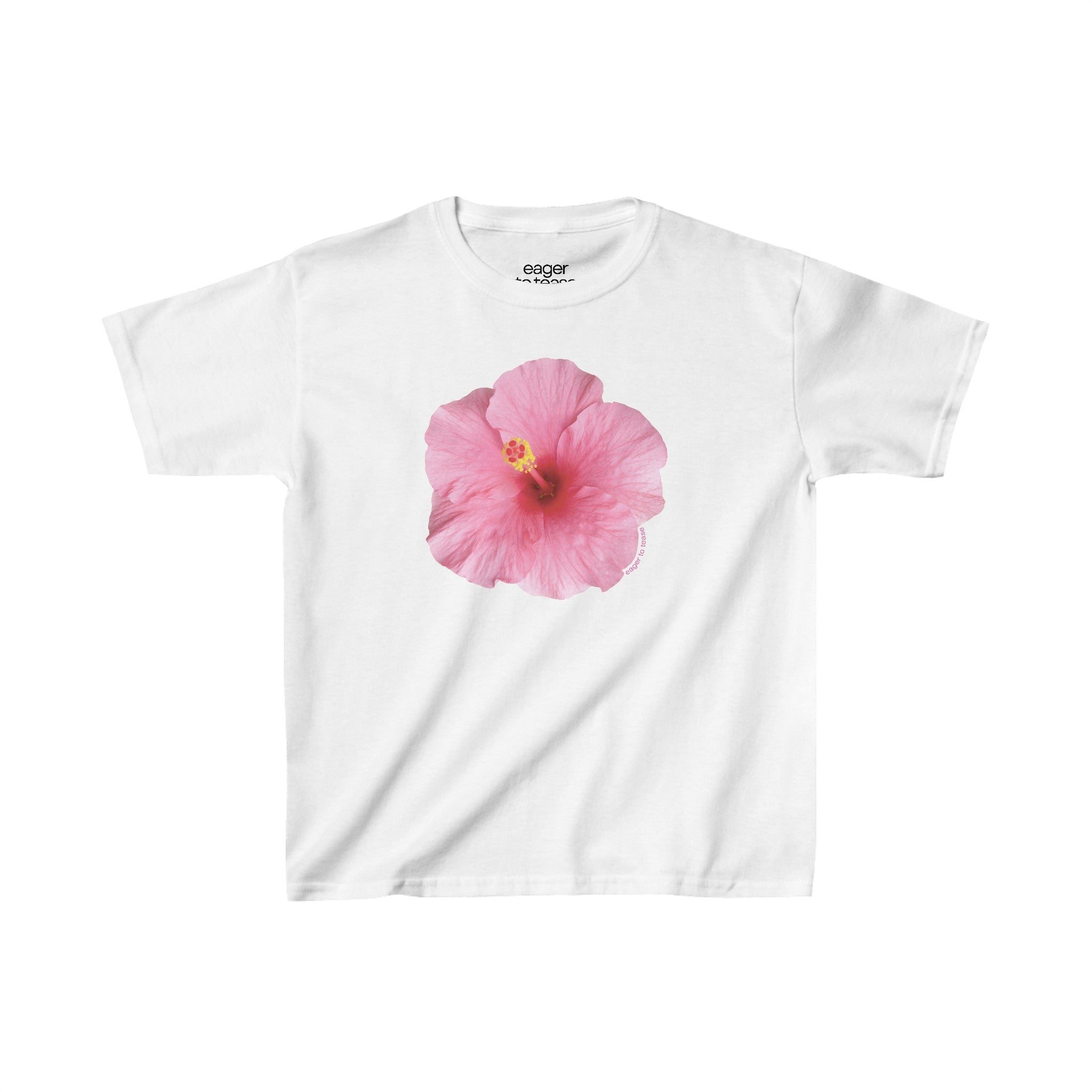 Pink Hibiscus Flower Baby Tee – Soon Enough