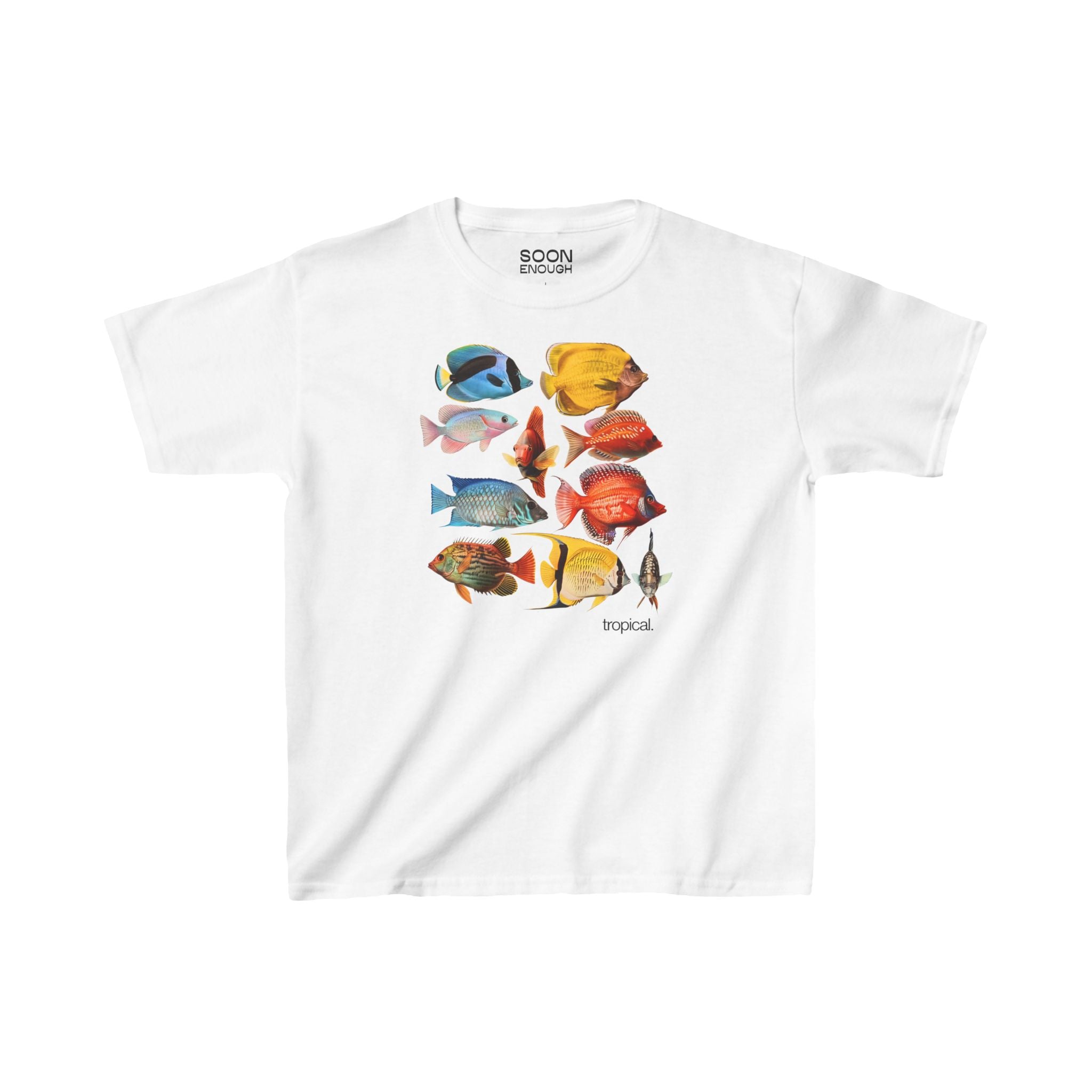 Tropical Fish Collage Baby Tee