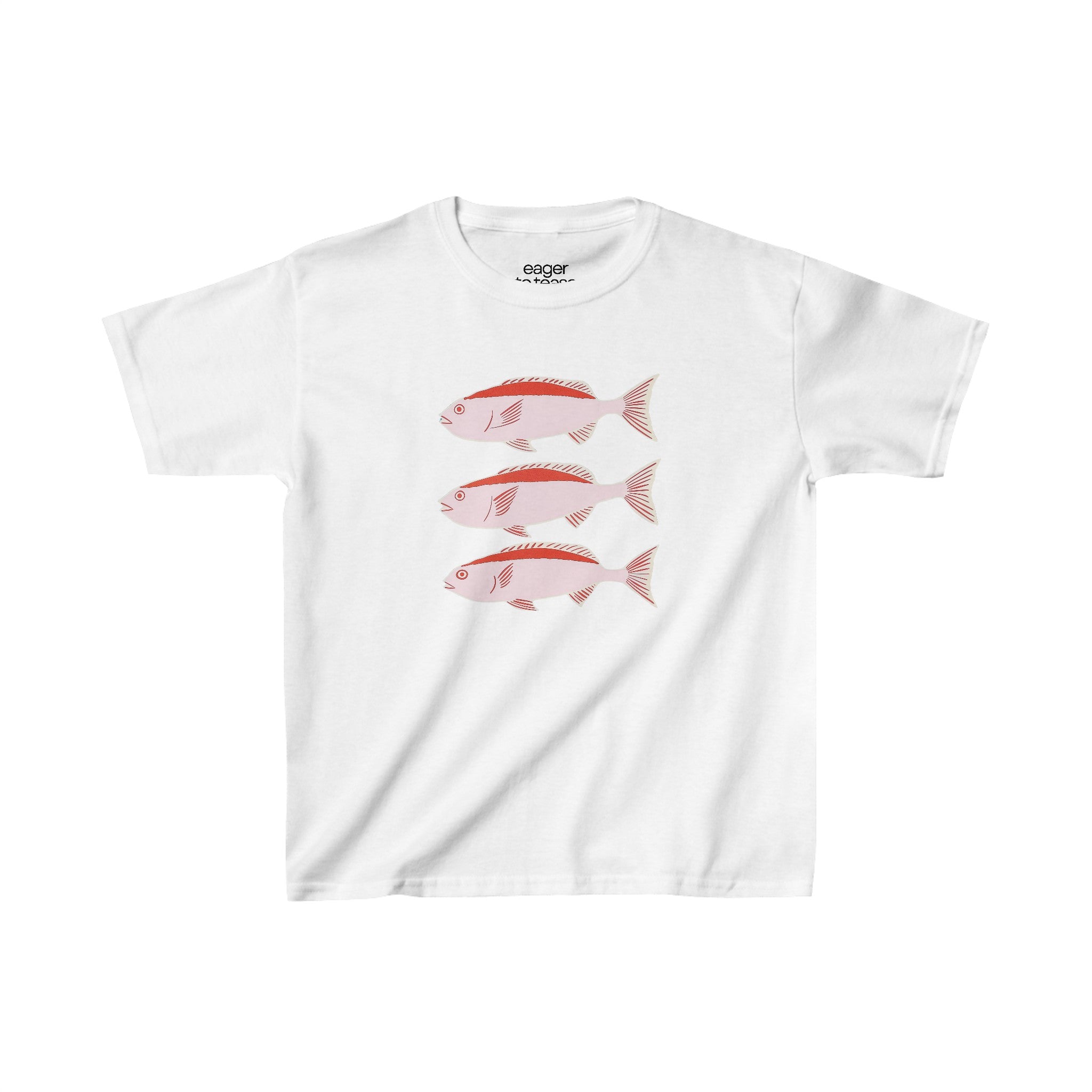 Three Pink Fish Baby Tee