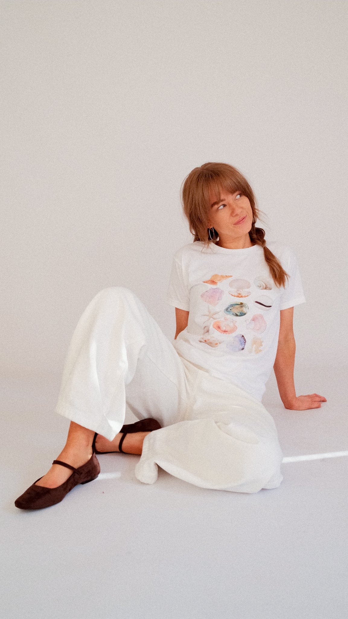 Shell Collage Baby Tee