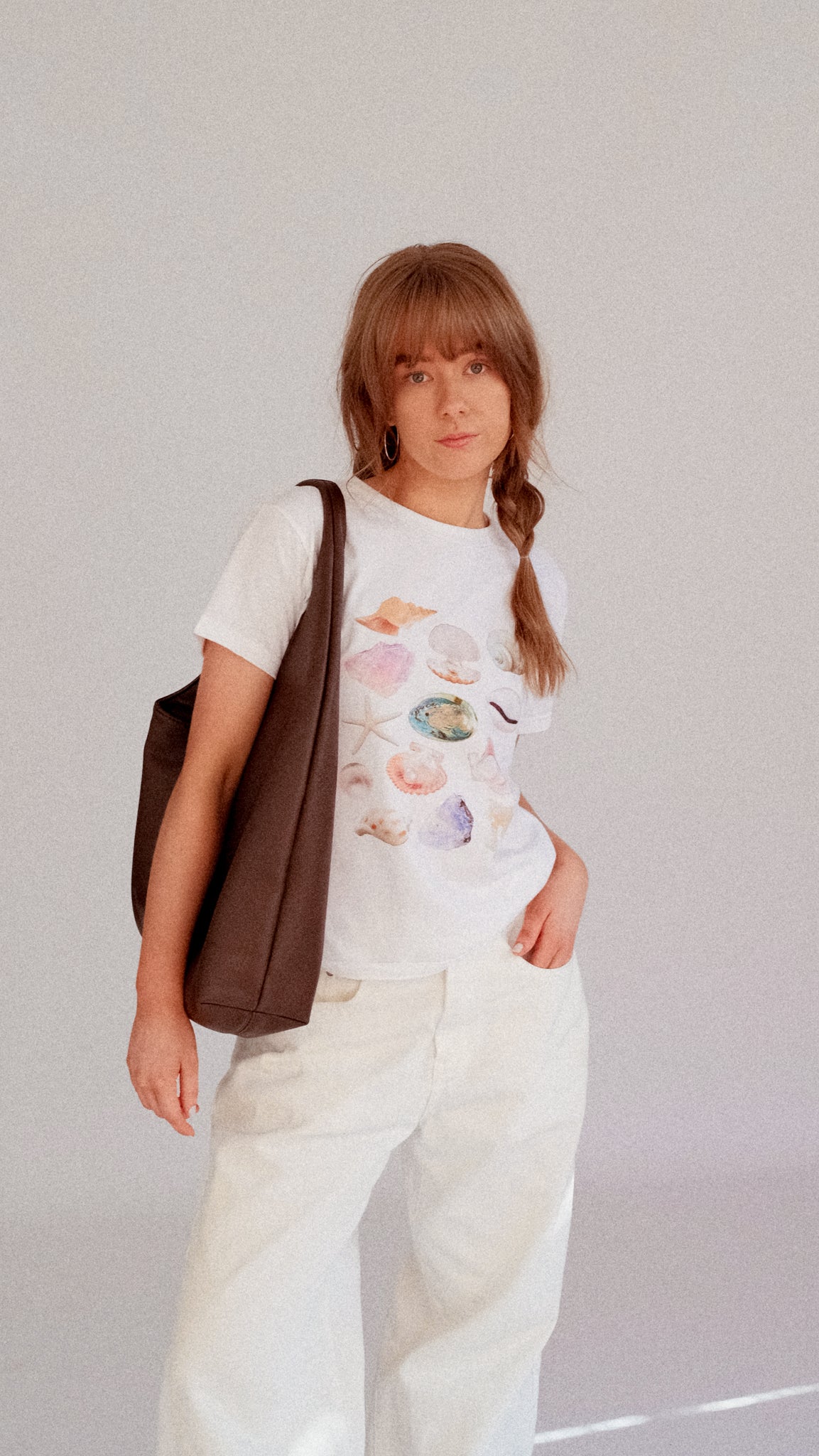 Shell Collage Baby Tee