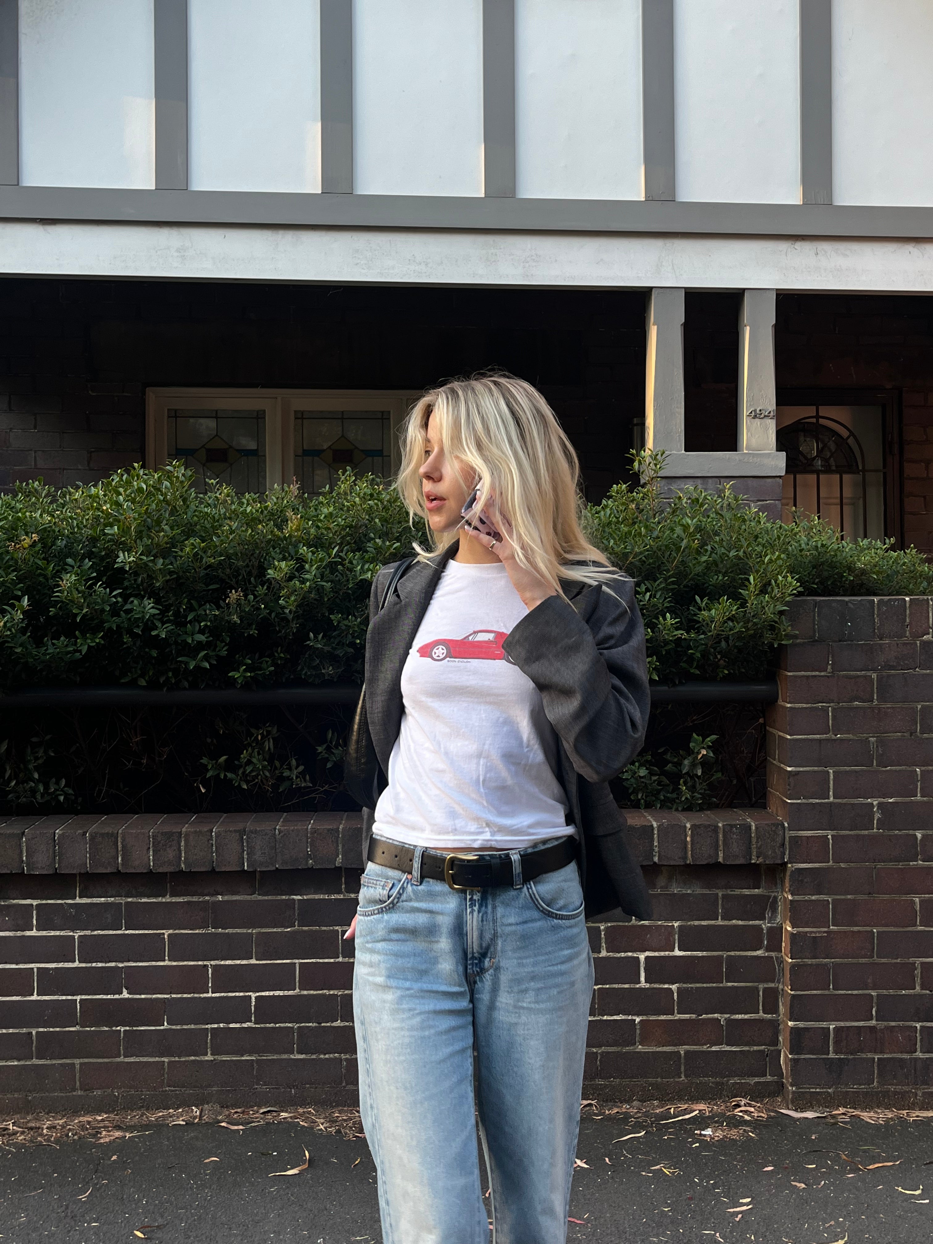 Red Car Baby Tee