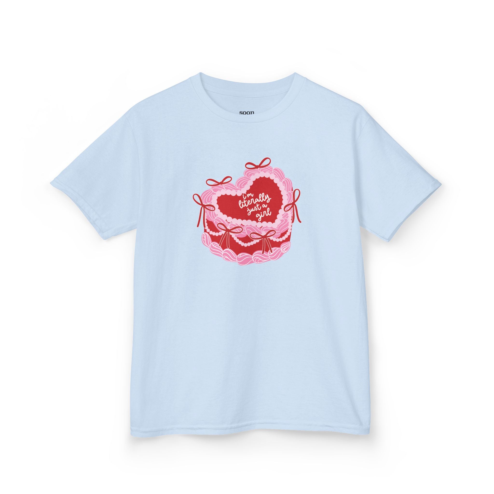Literally Just A Girl Pink Cake Baby Tee
