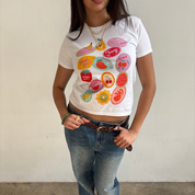 Fruit Stickers Baby Tee