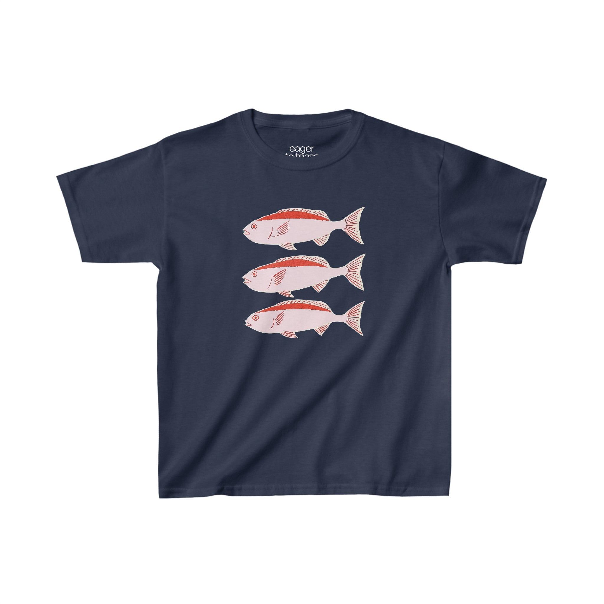 Three Pink Fish Baby Tee