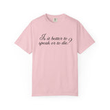 Is It Better to Speak or to Die Call Me By Your Name Classic Tee