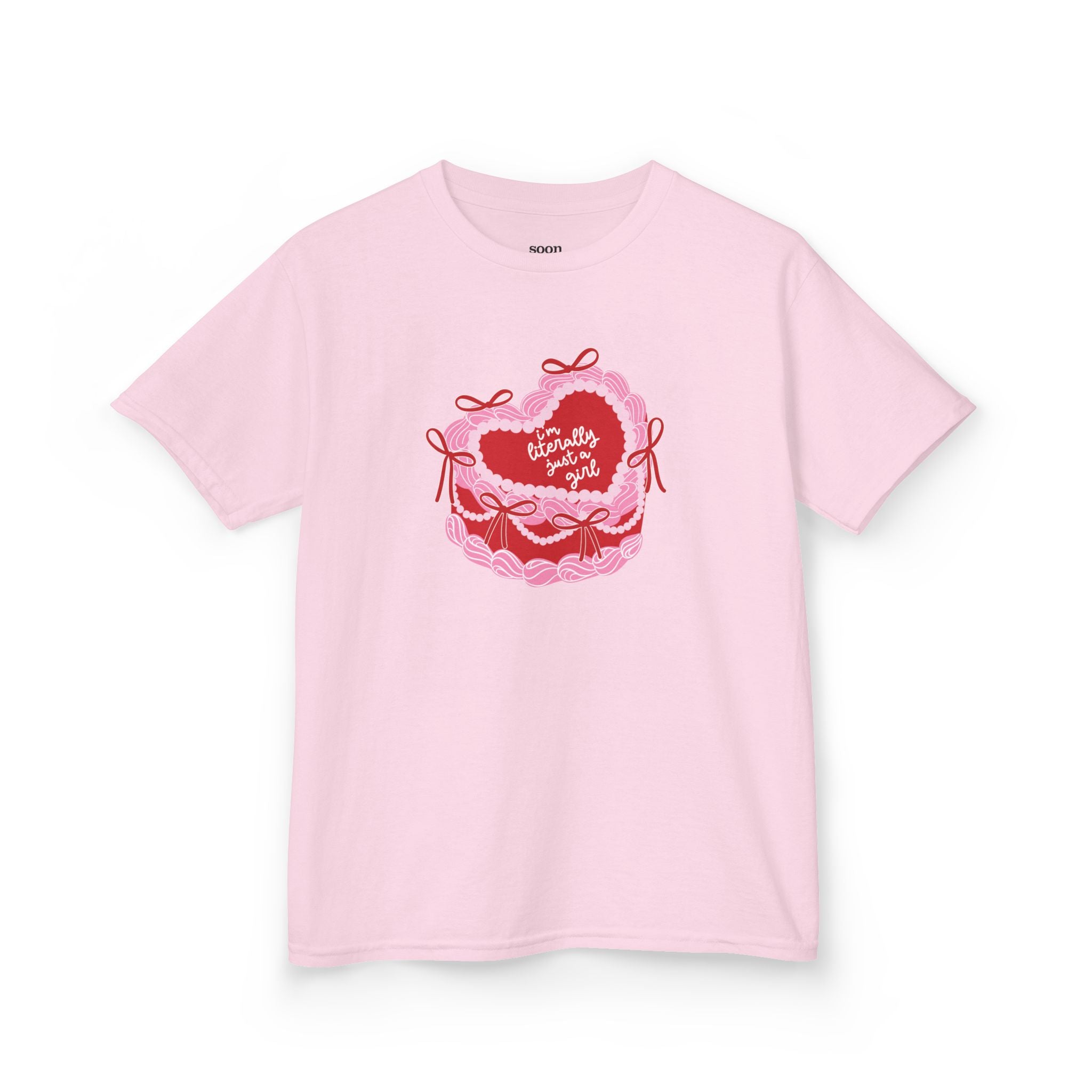 Literally Just A Girl Pink Cake Baby Tee