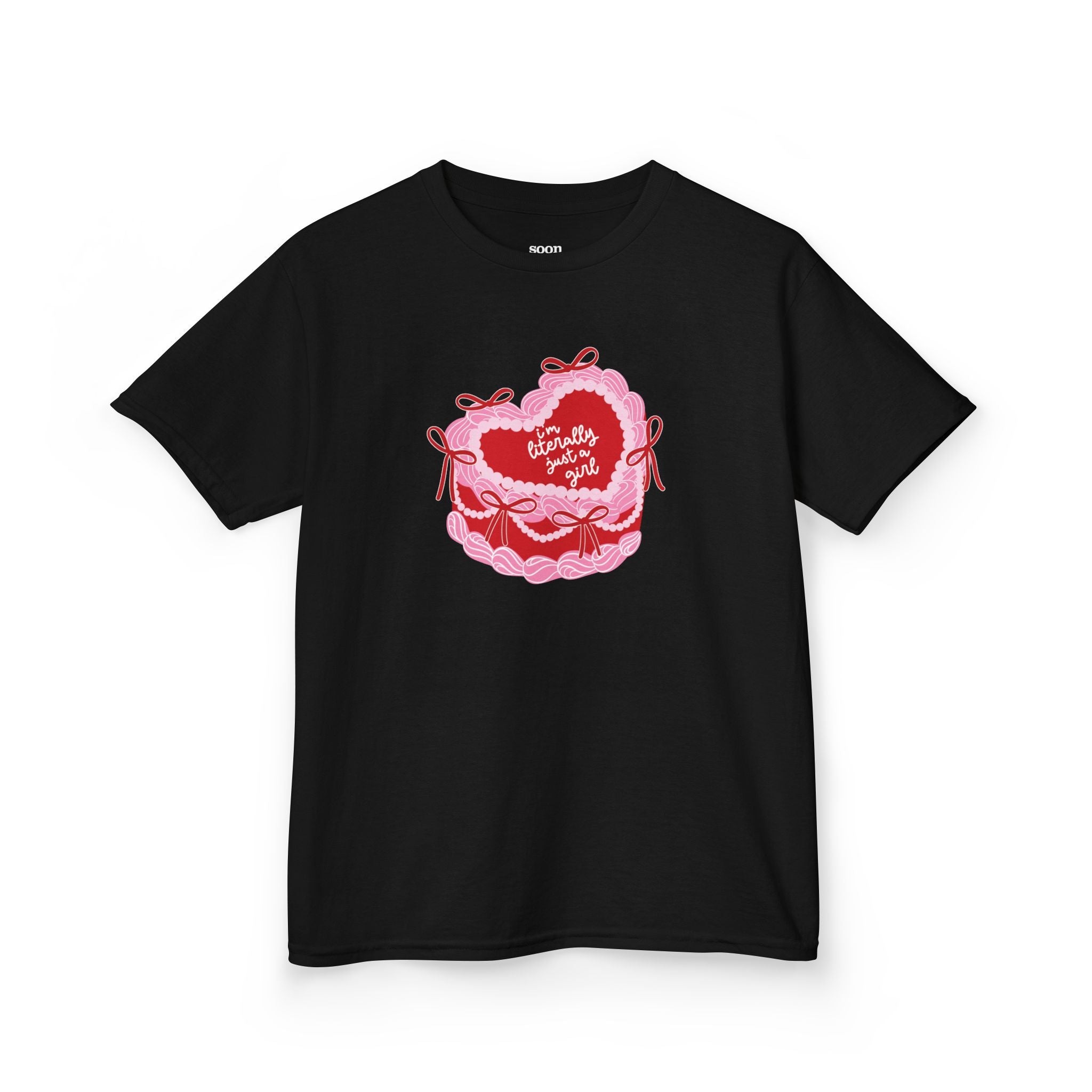 Literally Just A Girl Pink Cake Baby Tee