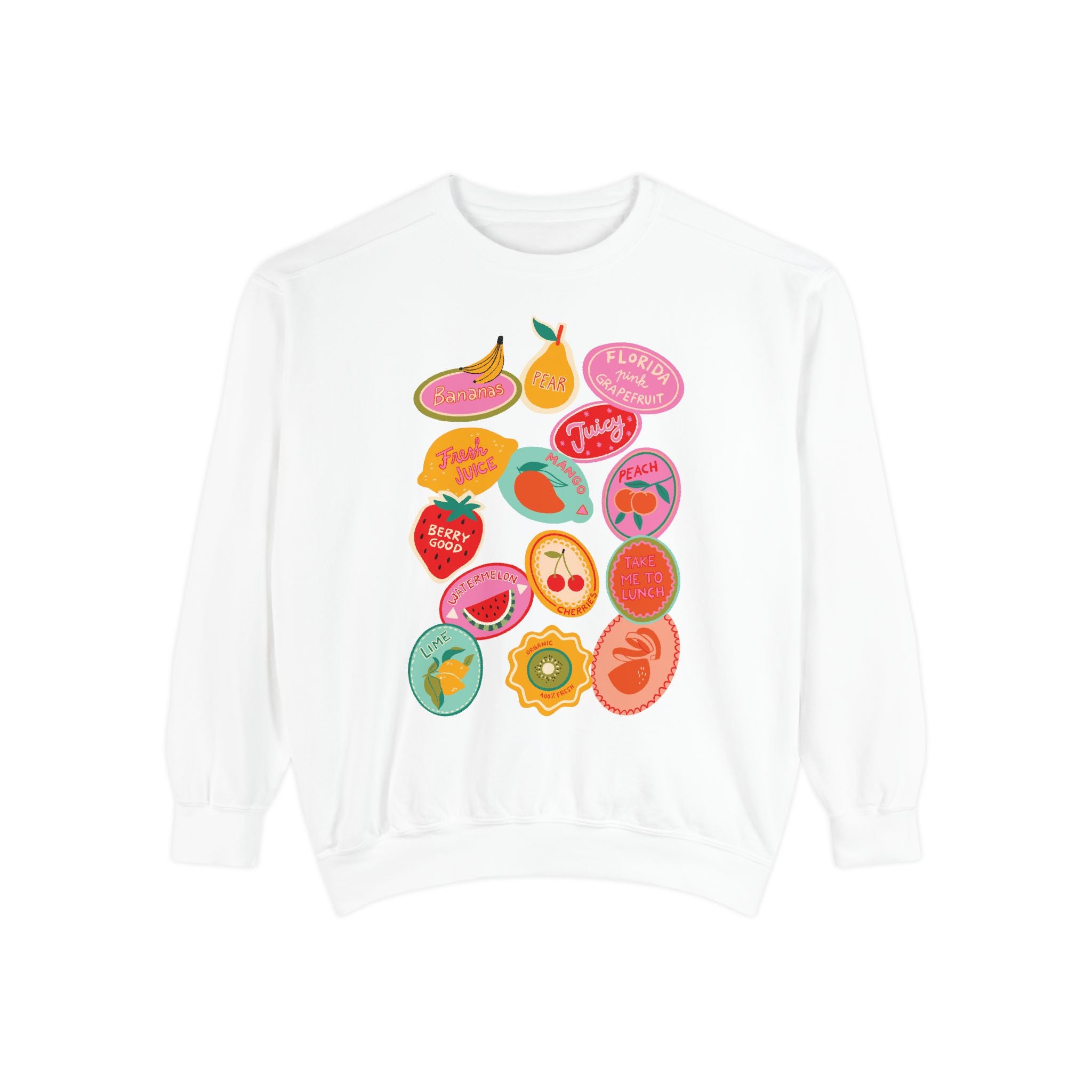 Fruit Stickers Sweater