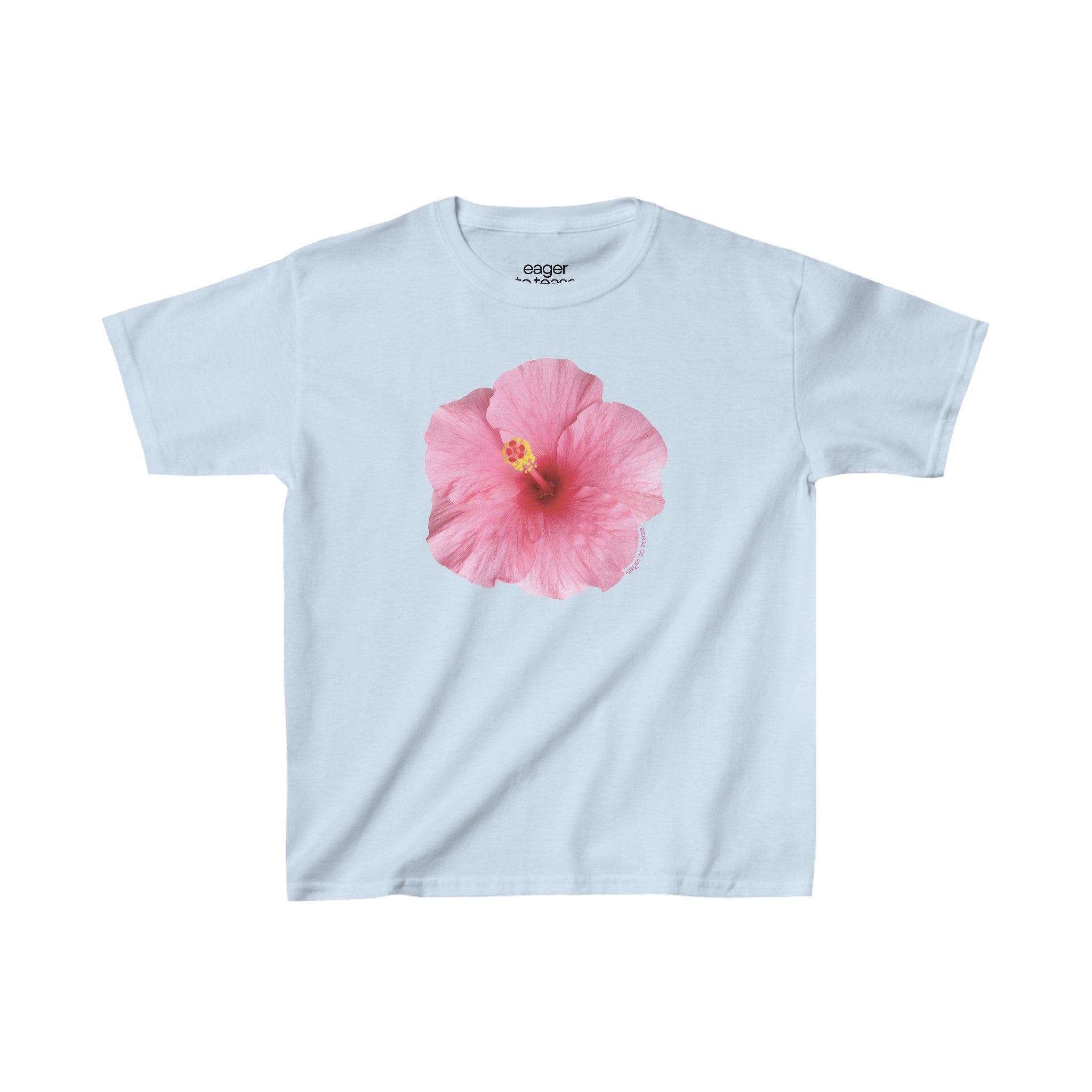 ★KASHIKO★ FLOWER HEART BABY TEE Kashiko Flower Heart Baby Tee
