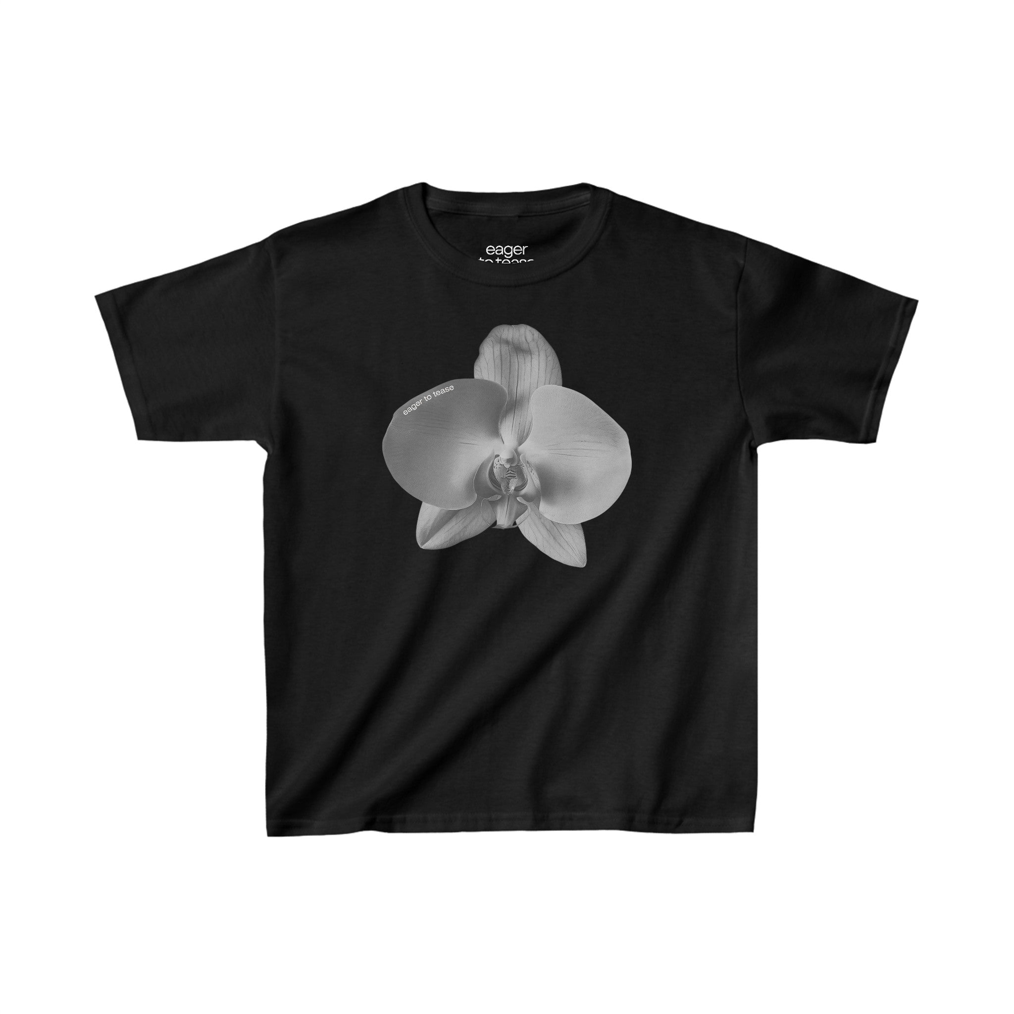 Greyscale Orchid Baby Tee