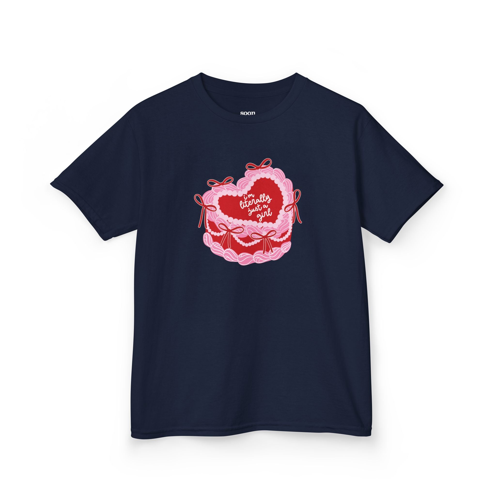 Literally Just A Girl Pink Cake Baby Tee