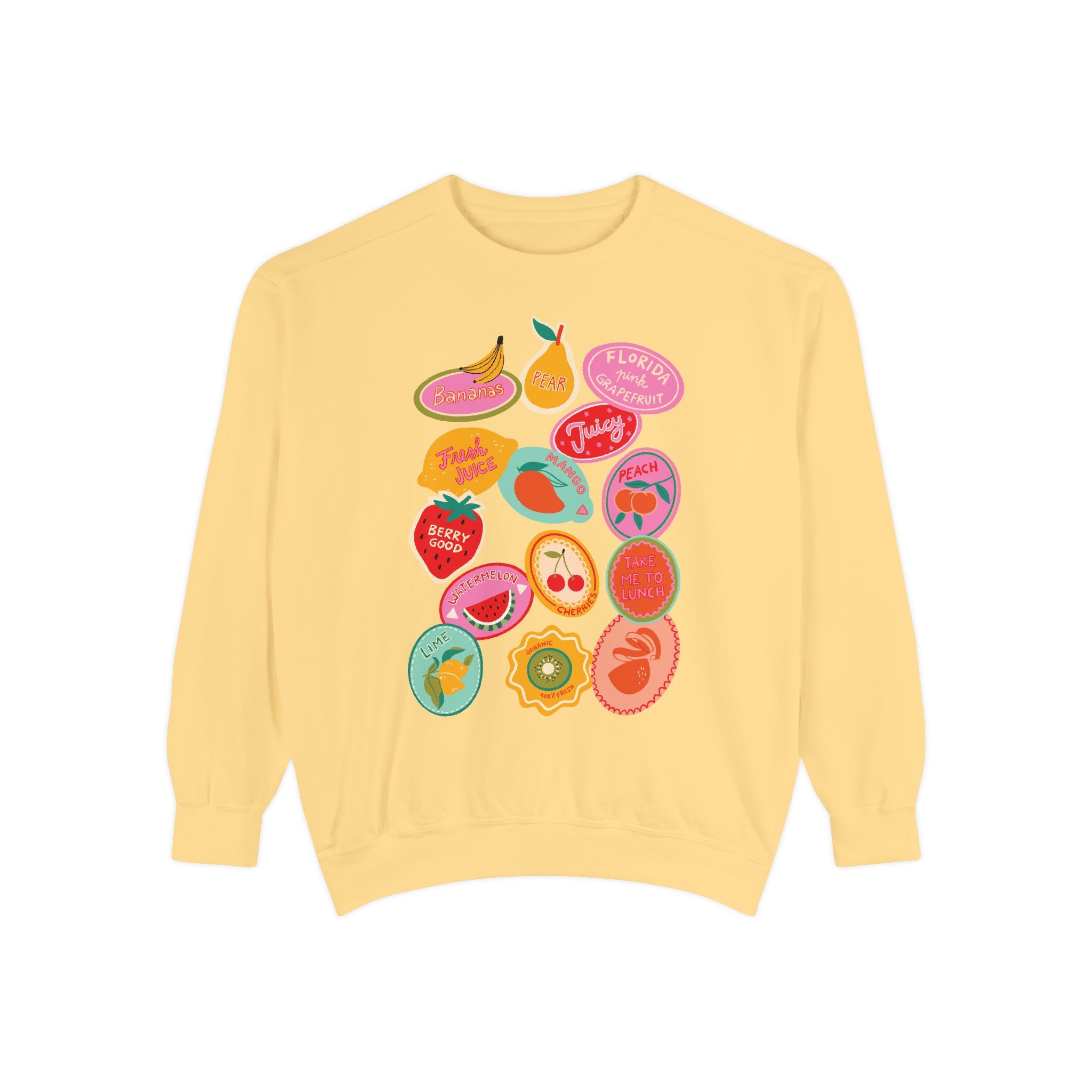 Fruit Stickers Sweater