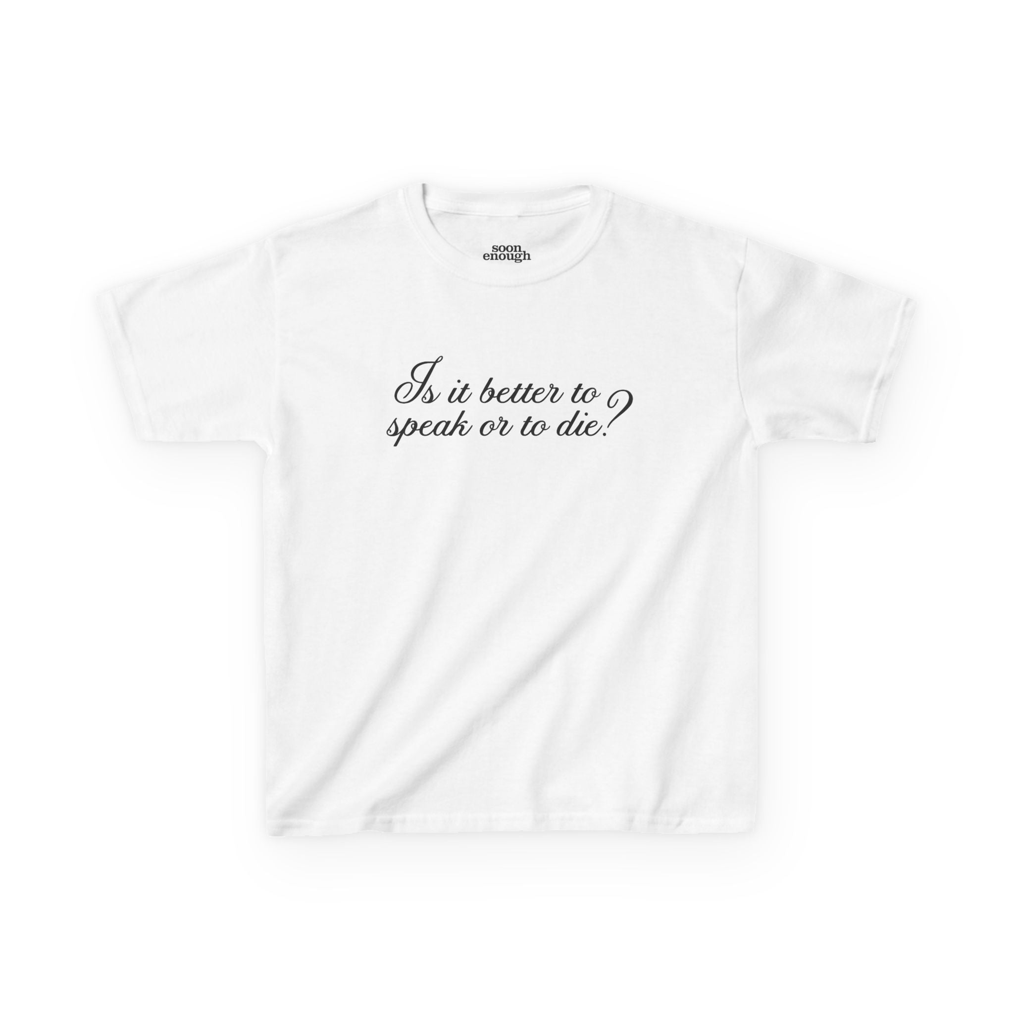 Is It Better to Speak or to Die CMBYN Baby Tee
