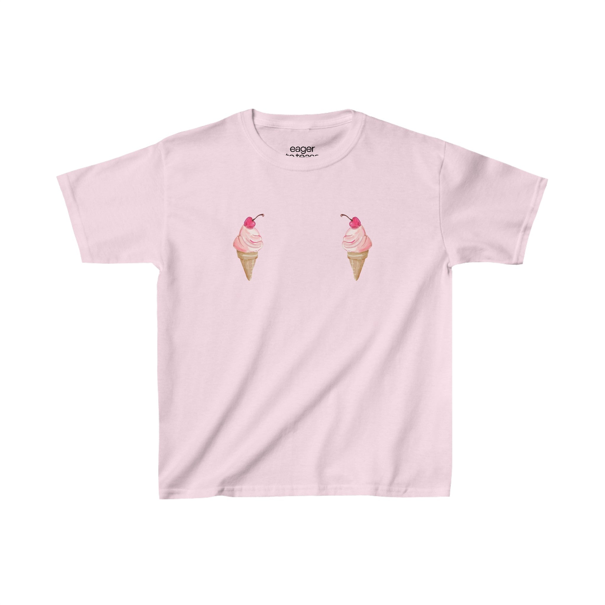 Two Pink Ice Creams Baby Tee