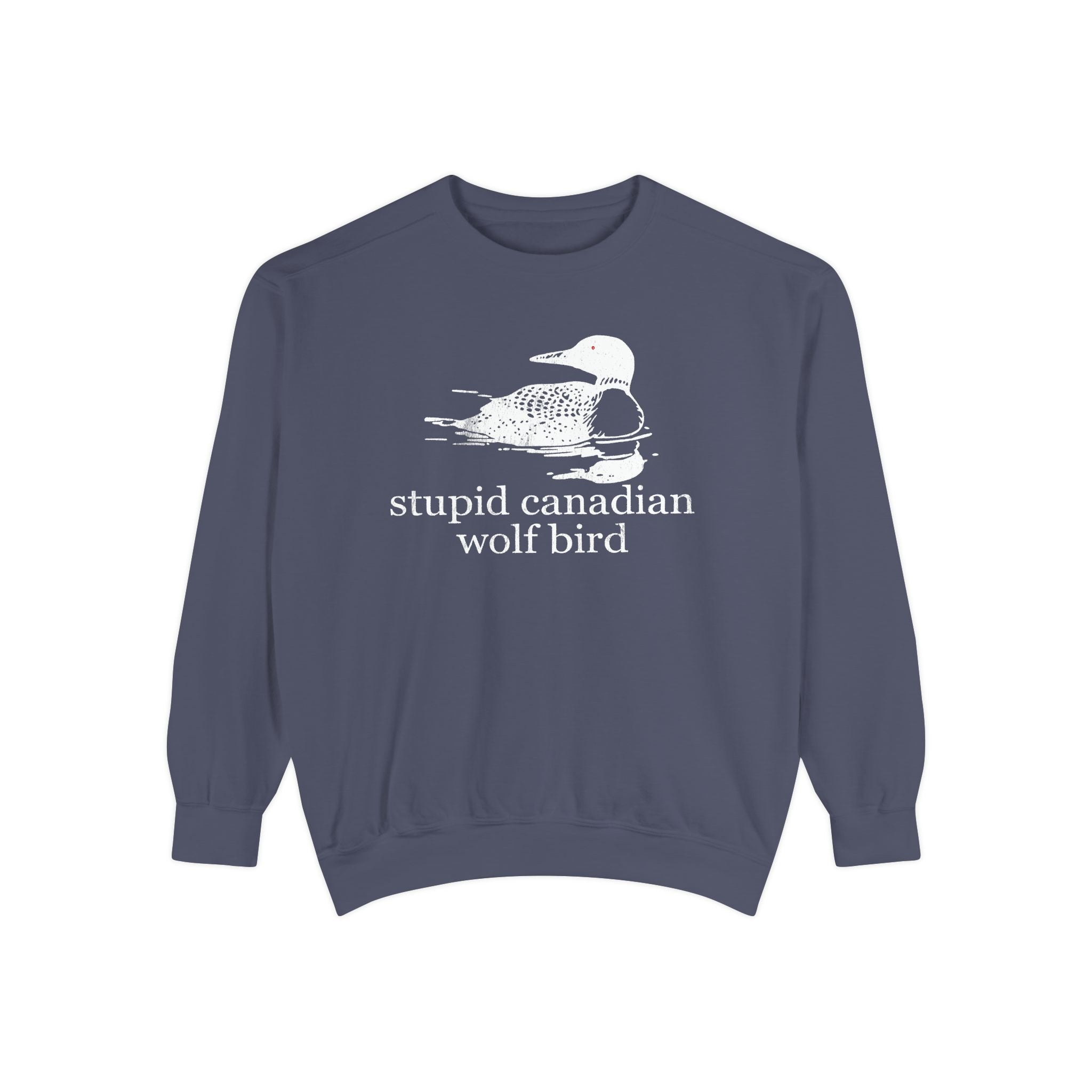 Stupid Canadian Wolf Bird Sweater