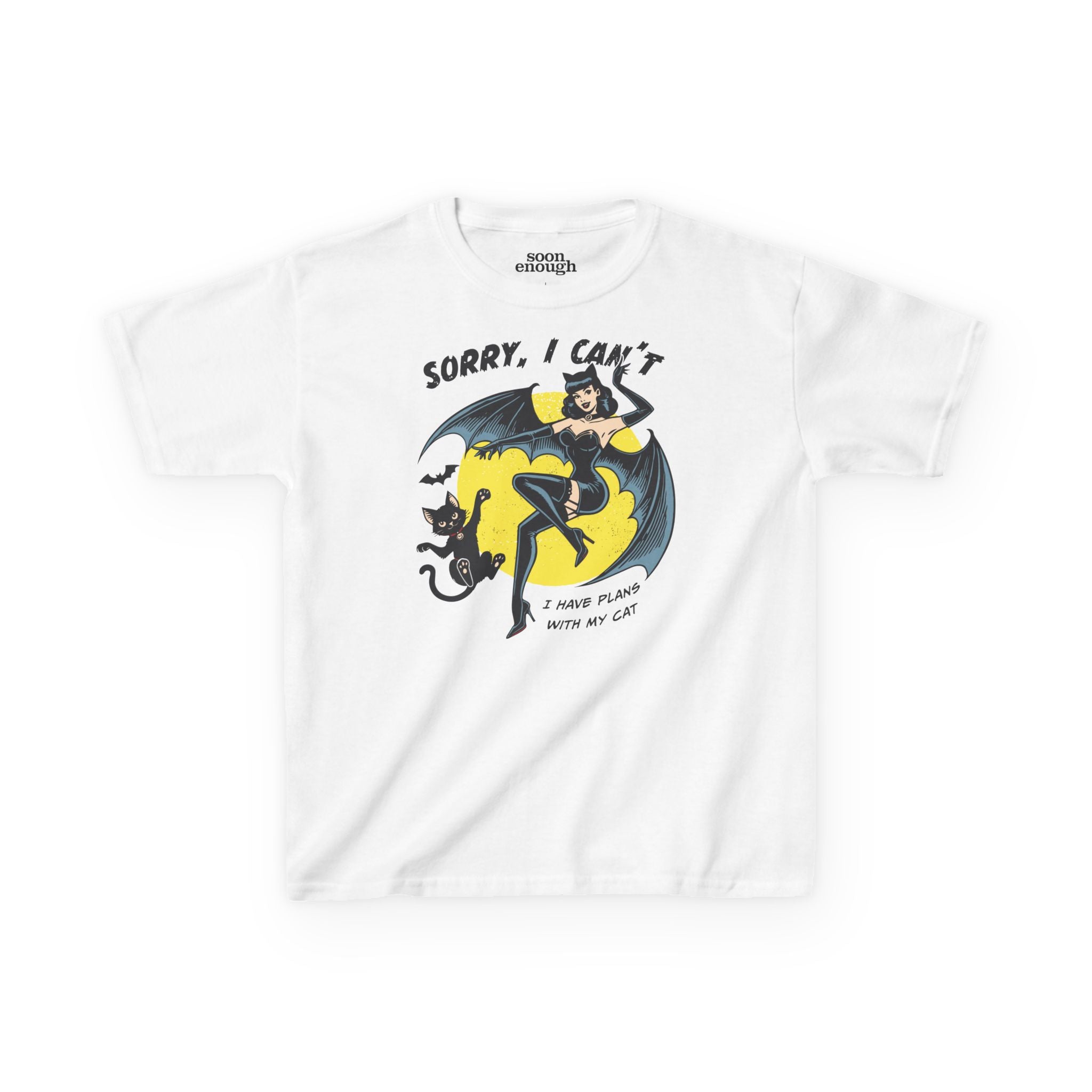 Cat Girl Halloween Baby Tee