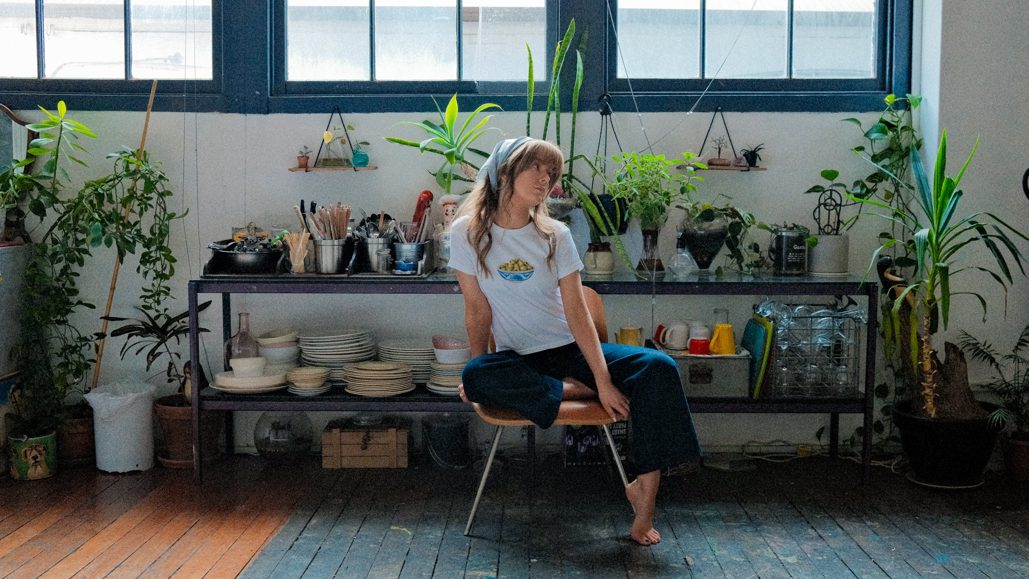 Painted Olive Bowl Baby Tee