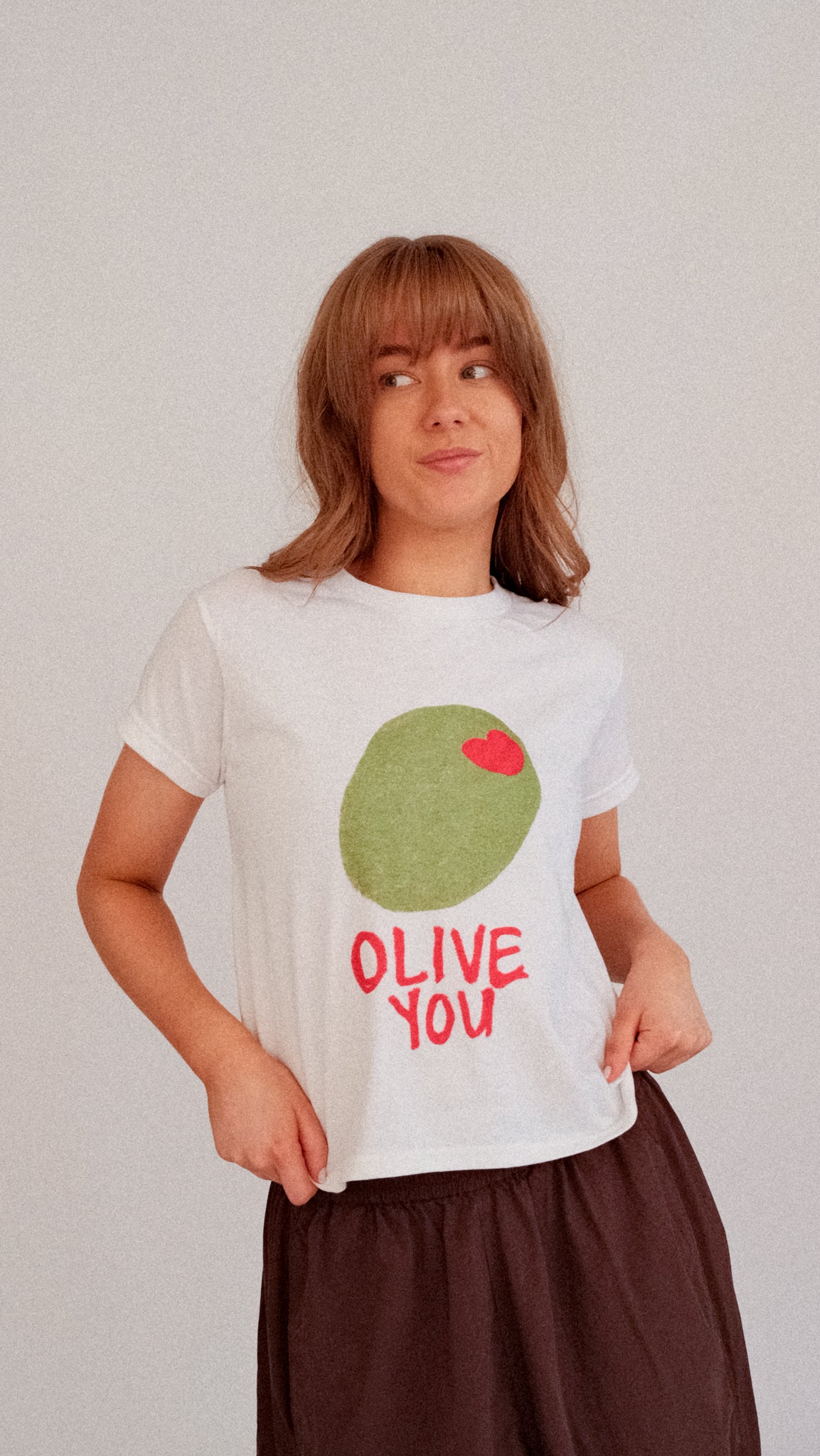 Olive You Baby Tee