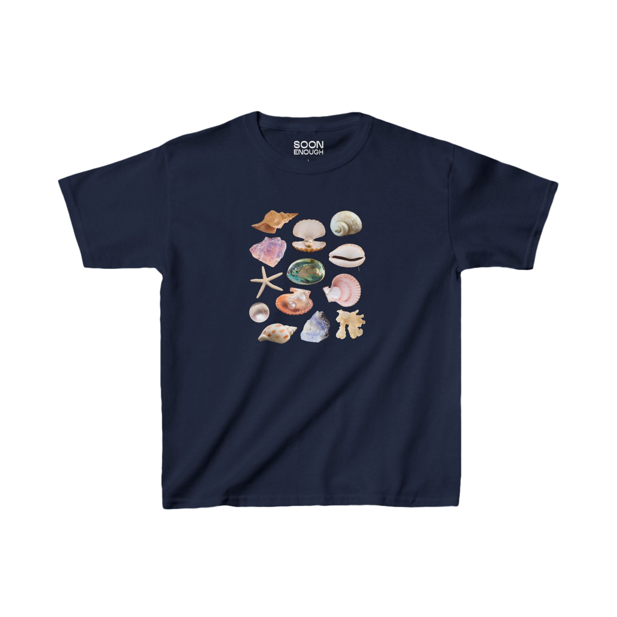 Shell Collage Baby Tee