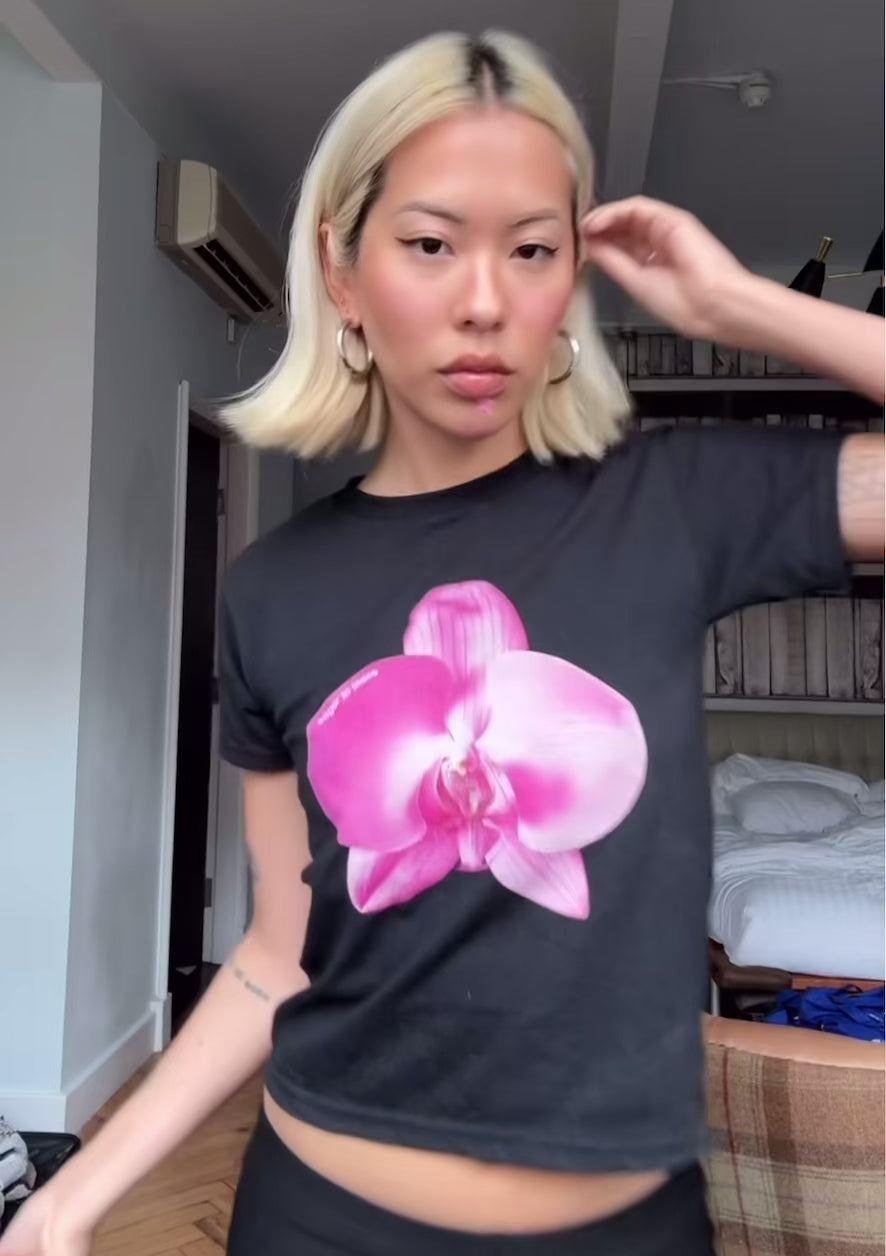 Pink Orchid Baby Tee